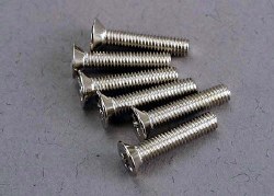 Traxxas 3x15mm Flat Head Machine Screw (6)