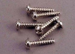 Screws, 3x15mm Washerhead Self-Tapping (6)