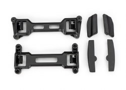 Latch, body mount, front (1), rear (1)/ latch mounts, front & rear (left & right) (for clipless body