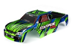 Traxxas Body, Stampede VXL, Green & Blue (Painted, Decals Applied)