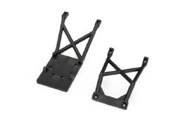 Skid plates, front & rear (black)