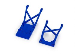 Skid plates, front & rear (blue)