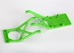 Front & Rear Skid Plate Set (Green) (Grave Digger)