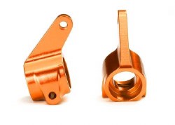 Aluminum Steering Blocks w/Ball Bearings (Orange) (2)