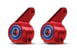 Aluminum Steering Blocks w/Ball Bearings (Red) (2)