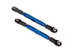 Camber links, rear (TUBES blue-anodized, 7075-T6 aluminum, stronger than titanium) (73mm) (2)/ rod e