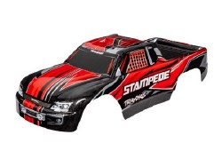 Traxxas Body, Stampede (Also Fits Stampede VXL), Red (Painted, Decals Applied)