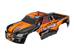 Traxxas Body, Stampede (Also Fits Stampede VXL), Orange (Painted, Decals Applied)