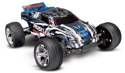 Rustler Brushed 1/10 RTR Stadium Truck BlueX, XL-5 ESC, 12t motor, 7 cell NiMH battery, 4A DC charge