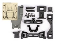 Traxxas Body conversion kit, Rustler?? (includes front & rear body mounts, latches, hardware) (for c