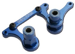 T6 Aluminum Steering Bellcrank, Drag Link & 5x8mm Ball Bearings (Blue)