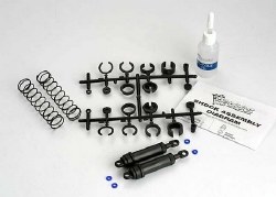 Ultra Shocks (black) (xx-long) (complete w/ spring pre-load spacers & springs) (rear) (2)