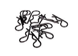 Body clips, heavy duty (black) (12)