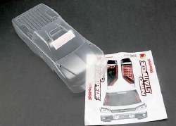 Body, Nitro Stampede (Clear, Requires Painting)/Window, Grill, Lights Decal Sheet
