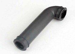 Exhaust Pipe, Rubber (N. Rustler/Sport/4-Tec) (Side Exhaust Engines Only)