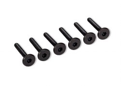 Traxxas Screws, 3x20mm flat-head machine (hex drive) (6)
