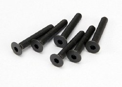 Screws, 3x20mm countersunk machine (hex drive) (6)