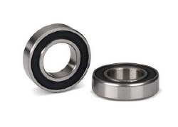 Ball bearings, black rubber sealed (10x19x5mm) (2)