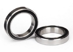 Ball bearing, Black rubber sealed (15x21x4mm) (2)