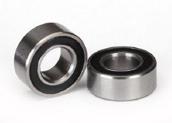 Ball Bearing, Black Rubber Sealed (5x10x4mm) (2)