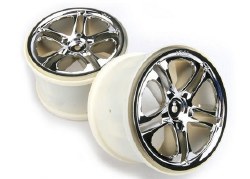 3.8" SS Split Spoke Wheels (Revo,TMX) (2) (Chrome)