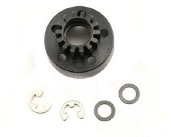 Clutch Bell (14T) 5x8x0.5mm fiber washer, 5mm e-clip (uses 5x10x4mm bearing)