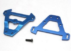 Bulkhead tie bars, front & rear (blue-anodized aluminum)