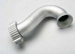 Header, exhaust (tubular aluminum, silver-anodized) (TRX 2.5, 2.5R)