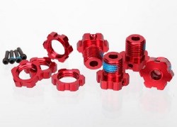 17mm Splined Wheel Hub Set (Red) (4)