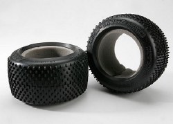 Tires, Response Pro 3.8" (Soft-Compound, Narrow Profile, Short Knobby Design)/ Foam Inserts (2)