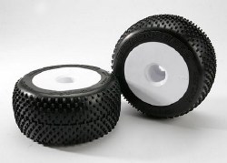 Tires & Wheels, Assembled, Glued (White Dished 3.8" Wheels, Response Pro Tires, Foam Inserts) (2) (U