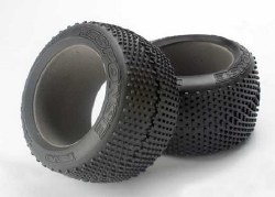 Tires, Response Racing 3.8" (Soft-Compound, Narrow Profile, Short Knobby Design)/ Foam Inserts (2)