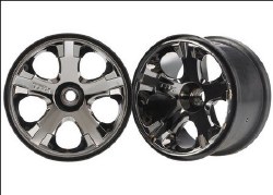 Wheels, All-Star 2.8" (Black Chrome) (Nitro Front) (2)