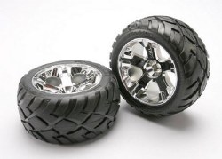 Anaconda Tires w/All-Star Front Wheels (2) (Jato) (Chrome) (Standard)