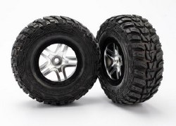 Traxxas Tires & Wheels, Assembled, Glued (S1 Ultra-Soft Off-Road Racing Compound) (Sct Split-Spoke S