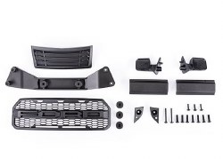 Grille/ grille mount/ mirrors, side (left & right)/ mirror mounts (left & right)/ body mount adapter