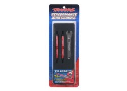 Toe Links, Slayer Pro 4x4 (Tubes 7075-T6 Aluminum, Red) (88mm, Fits Front Or Rear) (2)/ Rod Ends, Re