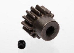 Mod 1 Steel Pinion Gear 5mm Shaft (14) (compatible with steel spur gears)