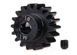 Mod 1 Machined Pinion Gear 5mm Shaft (18) (compatible with steel spur gears)