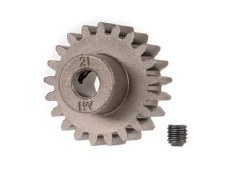 Gear, 21-T Pinion (1.0 Metric Pitch) (Fits 5mm Shaft)/ Set Screw (For Use Only With Steel Spur Gears