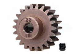 Mod 1 Steel Pinion Gear 5mm Shaft (22) (compatible with steel spur gears)