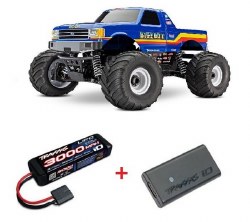 Traxxas Bigfoot 4X4 Brushless: 1/10-scale 4WD Monster Truck with TQ 2.4GHz radio system