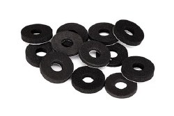 Body washers, foam, 2mm (2)/ 3mm (2)/ 4mm (4)