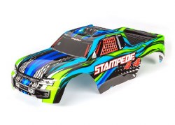 Traxxas Body, Stampede 4X4, Blue (Painted, Decals Applied)