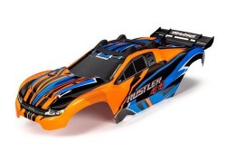 Traxxas Body, Rustler 4X4, Orange & Blue/ Window, Grille, Lights Decal Sheet (Assembled With Front &