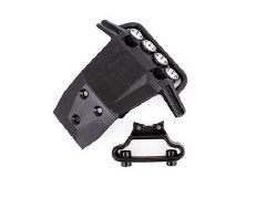 Bumper, Front/ Bumper Support (Fits 4WD Rustler) (For Led Light Kit Installation)