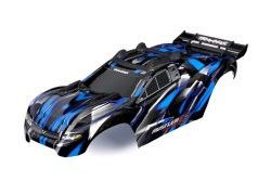 Traxxas Body, Rustler 4X4 Ultimate, blue (painted, decals applied) (assembled with front & rear body