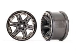 Wheels, RXT 2.8" (charcoal gray & black chrome) (2)