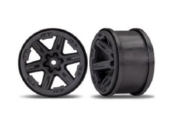 Wheels, Rustler 4X4 2.8" (black) (2)