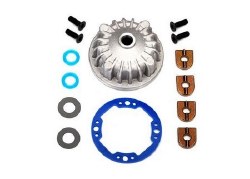 Housing, center differential (aluminum)/ x-ring gaskets (2)/ ring gear gasket/ bushings (2)/ 5x10x0.